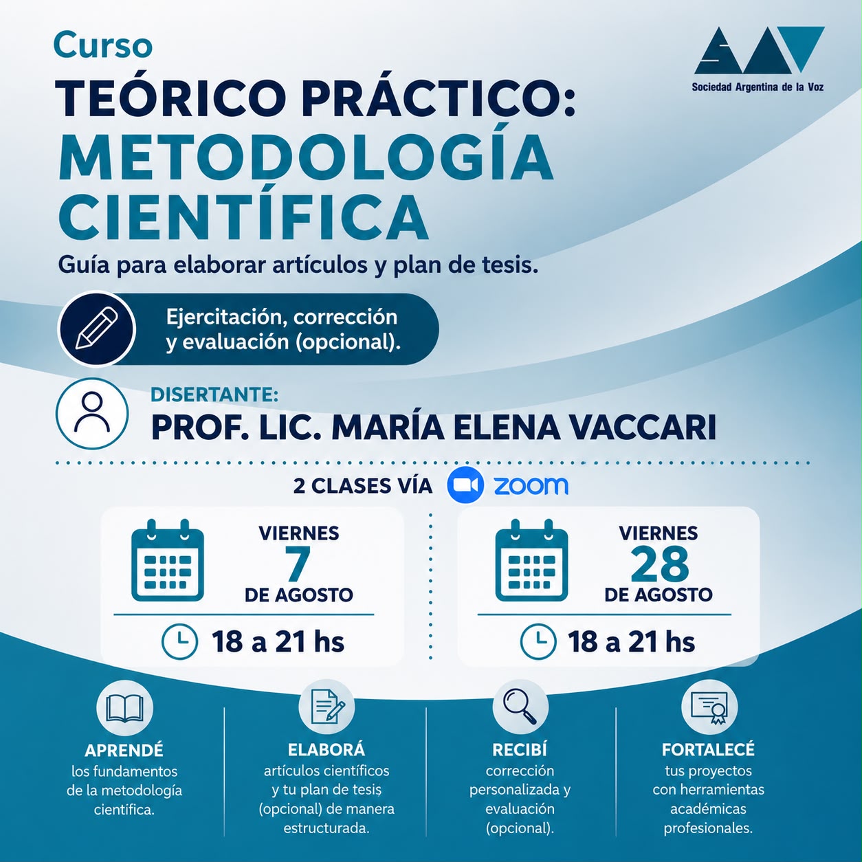 Curso Teórico-Práctico: Metodología Científica